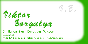 viktor borgulya business card